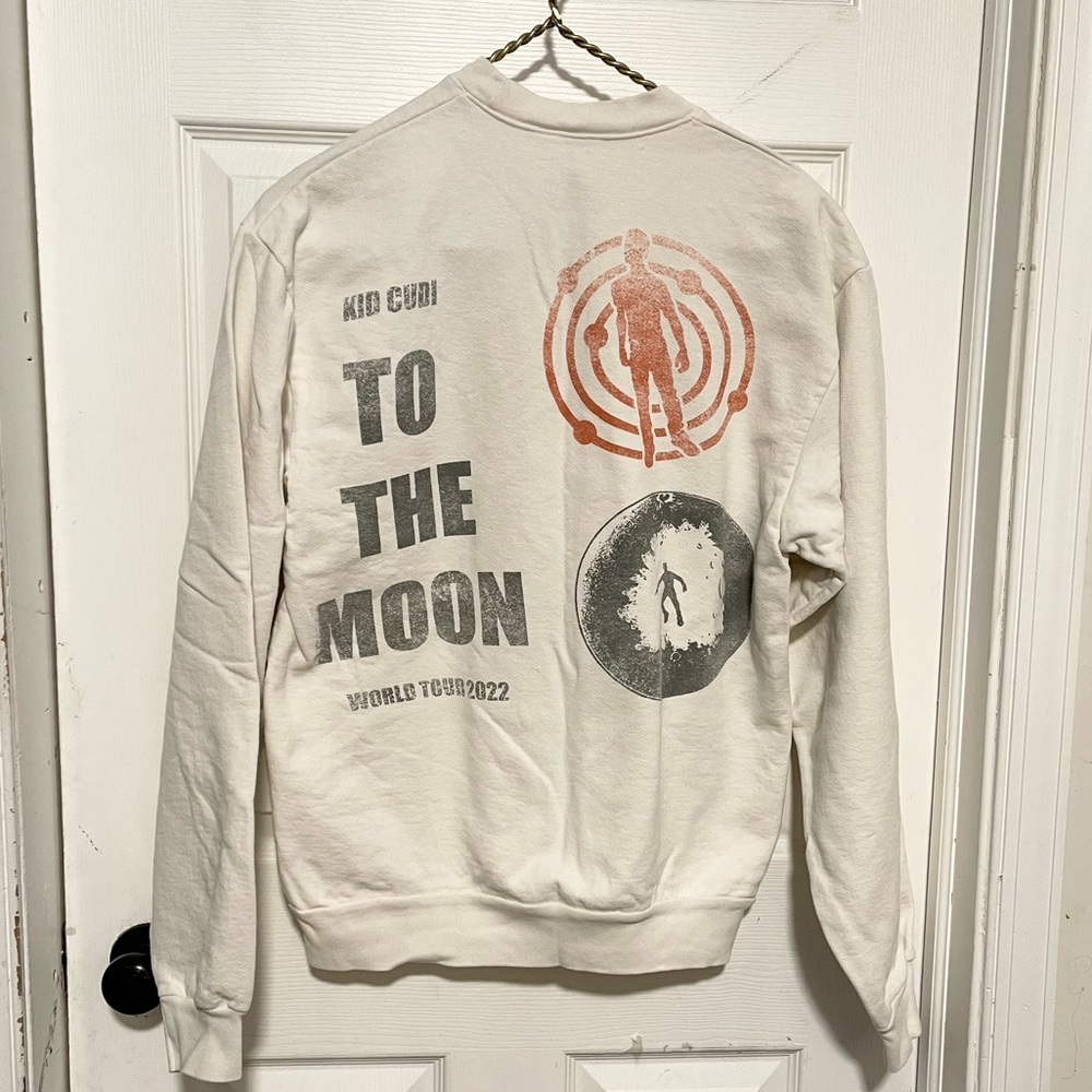 Kid Cudi MOTM World Tour 2022 original crew neck to the moon sweatshirt